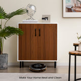 NNECW Wooden Buffet Cabinet with 5-position Adjustable Shelf for Dining Room