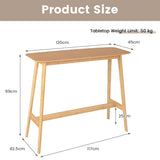 NNECW 120cm Rectangular Bar Height Pub Table with Sturdy Wooden Construction for Dining Room