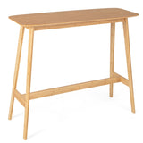 NNECW 120cm Rectangular Bar Height Pub Table with Sturdy Wooden Construction for Dining Room