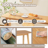 NNECW 120cm Rectangular Bar Height Pub Table with Sturdy Wooden Construction for Dining Room