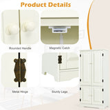 NNECW Sideboard Buffet Storage Cabinet with Adjustable Shelf