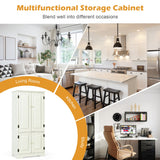 NNECW Sideboard Buffet Storage Cabinet with Adjustable Shelf