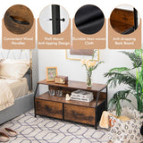 NNECW Dresser Organizer Unit with 2 Fabric Drawers & Open Shelves