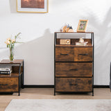 NNECW Free Standing 4-Drawer Dresser Organizer for Living Room Bedroom