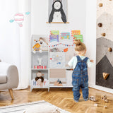 NNECW Bookshelf Toy Storage Box Display Shelf with Storage Bin for Kids