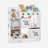 NNECW Bookshelf Toy Storage Display Shelf with Storage Rack for Kids