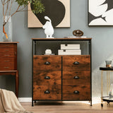 NNECW Drawer Dresser with 6 Removable and Foldable Fabric Drawers