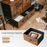 NNECW 3-Tier Storage Dresser with 6 Drawers & Steel Frame