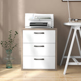 NNECW Modern Storage Organizer with 3 Pull-out Drawers for Living room Bedroom