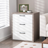 NNECW Modern Storage Organizer with 3 Pull-out Drawers for Living room Bedroom
