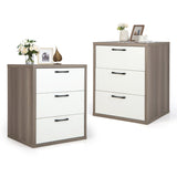 NNECW Modern Storage Organizer with 3 Pull-out Drawers for Living room Bedroom