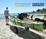 NNEDSZ Kayak Trolley Canoe Aluminum Collapsible Wheel Cart Boat Foldable 90KG