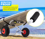 NNEDSZ Kayak Trolley Canoe Aluminum Collapsible Wheel Cart Boat Foldable 90KG