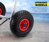 NNEDSZ Kayak Trolley Canoe Aluminum Collapsible Wheel Cart Boat Foldable 90KG