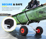 NNEDSZ Kayak Trolley Canoe Aluminum Collapsible Wheel Cart Boat Foldable 90KG