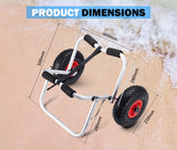 NNEDSZ Kayak Trolley Canoe Aluminum Collapsible Wheel Cart Boat Foldable 90KG
