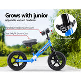 NNEDSZ Kids Balance Bike Ride On Toys Push Bicycle Wheels Toddler Baby 12 Bikes-Blue