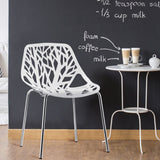 NNECW Set of 6 Modern Dining Chair with Stackable Plastic for Dining Room