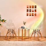 NNECW Mid-Century Modern Set of 4 Dining Chairs with Beech Wood Legs for Dining Room/Kitchen/Living Room