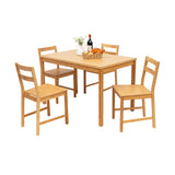 NNECW Dining Set with 1 Rectangular Table & 4 Chair for Dining Room & Kitchen