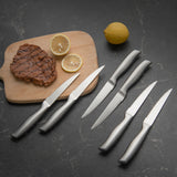 NNECW 14 Pieces Kitchen Knife Set with Wooden Block for Home & Restaurant