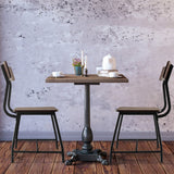NNECW Vintage Dining Chairs Set of 2 with  Wood & Metal for Cafe/ Kitchen