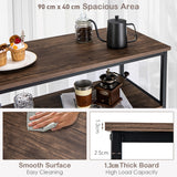 NNECW 4-Tier Kitchen Bakers Rack with Storage Cabinet for Kitchen