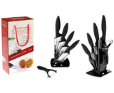 NNEDPE Ceramic Kitchen Knife Peeler 6pc Set