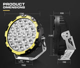 NNEDSZ 9Inch Led Driving Lights Pair Round Spotlights Lamp Offroad 4WD
