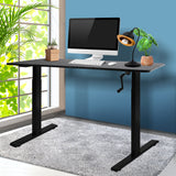 NNEIDS Height Adjustable Desk Office Furniture Manual Sit Stand Table Riser Home Study