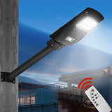 NNEIDS Solar Sensor LED Street Lights Flood Garden Wall Light Motion Pole Outdoor 30W