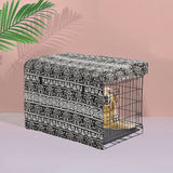 NNEIDS Pet Dog Cage Crate Metal Carrier Portable Kennel With Cover 30"