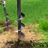 NNEIDS Garden Auger Drill Spiral Earth Bit Power Post Hole Digger Planter ?80 x300mm
