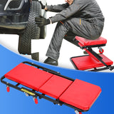 NNEIDS Folding Creeper Mechanic Stool Seat Garage Repair Trolley Laying  Workshop