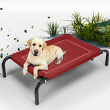 NNEIDS Pet Bed Dog Beds Bedding Sleeping Non-toxic Heavy Trampoline Red M