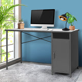 NNEIDS Office Computer Desks Metal Laptop Study Table Home Storage Workstation Shelf