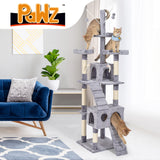 NNEIDS 2.1M Cat Scratching Post Tree Gym House Condo Furniture Scratcher Tower