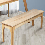 NNEIDS Dining Chairs Bench Seat Side Chair Kitchen Wood Contemporary Furniture Oak