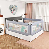 NNEIDS Kids Baby Safety Bed Rail Adjustable Folding Child Toddler Medium Large