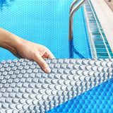 NNEIDS 9.5x5M Real 400 Micron Solar Swimming Pool Cover Outdoor Blanket Isothermal