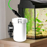 NNEIDS Filter Aquarium External Aqua Pump Fish Water Tank Sponge Pond 400L/H