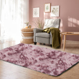 NNEIDS Floor Rug Shaggy Rugs Soft Large Carpet Area Tie-dyed Noon TO Dust 140x200cm