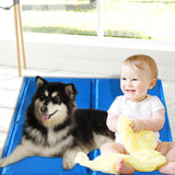 NNEIDS Pet Cooling Mat Gel Mats Bed Cool Pad Puppy Cat Non-Toxic Beds Summer Pads 96x81
