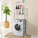 NNEIDS 3 Tier Toilet Bathroom Laundry Washing Machine Storage Rack Shelf Unit Organizer
