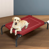 NNEIDS Pet Bed Dog Beds Bedding Sleeping Non-toxic Heavy Trampoline Red M