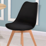 NNEIDS 2x Replica PU Leather Dining Chair Office Cafe Lounge Chairs