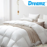 NNEIDS 700GSM All Season Goose Down Feather Filling Duvet in King Single Size
