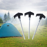 NNEIDS 20Pcs Tent Pegs Heavy Duty Screw Steel In Ground Camping Stakes Outdoor Canopy
