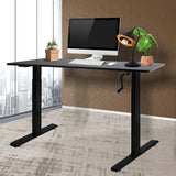 NNEIDS Height Adjustable Desk Office Furniture Manual Sit Stand Table Riser Home Study