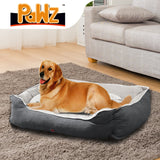 NNEIDS Pet Bed Mattress Dog Cat Pad Mat Puppy Cushion Soft Warm Washable XL Grey
